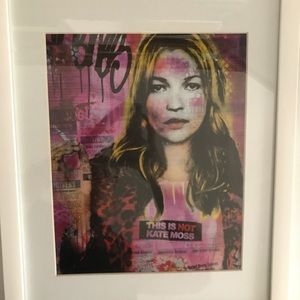 Wall Art - Kate Moss Artwork in Frame Wall Art - Kate Moss Artwork in Frame